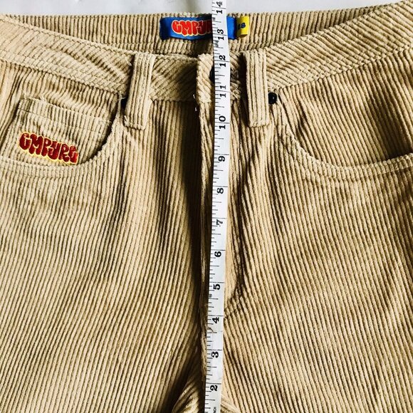Empyre Corduroy Skate‎ Pants Baggy Loose Fit Beige Khaki Size 28 Short 28x23 - Picture 7 of 9